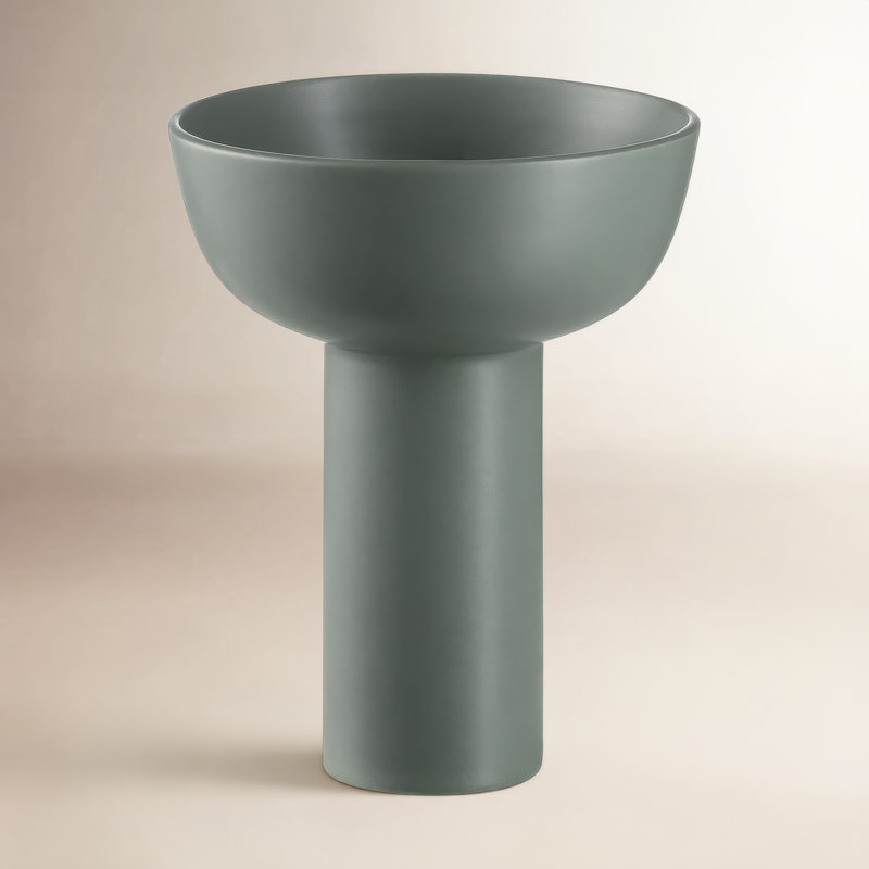 Vase de table en céramique MIYABI, Vert canard