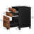 Braxx 15.7'' Wide 3 -Drawer Mobile File Cabinet