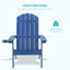 2 pièces Adirondack en plastique Balcon Foyer en plastique chaise simple-78778830