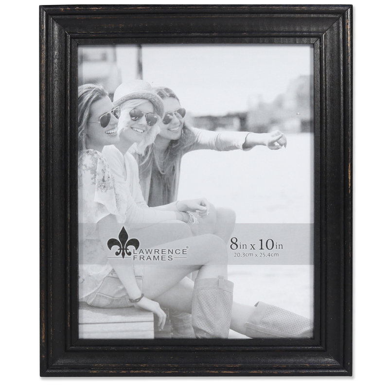 Montesano Wood Beveled Picture Frame, Weathered Black, 8" x 10"