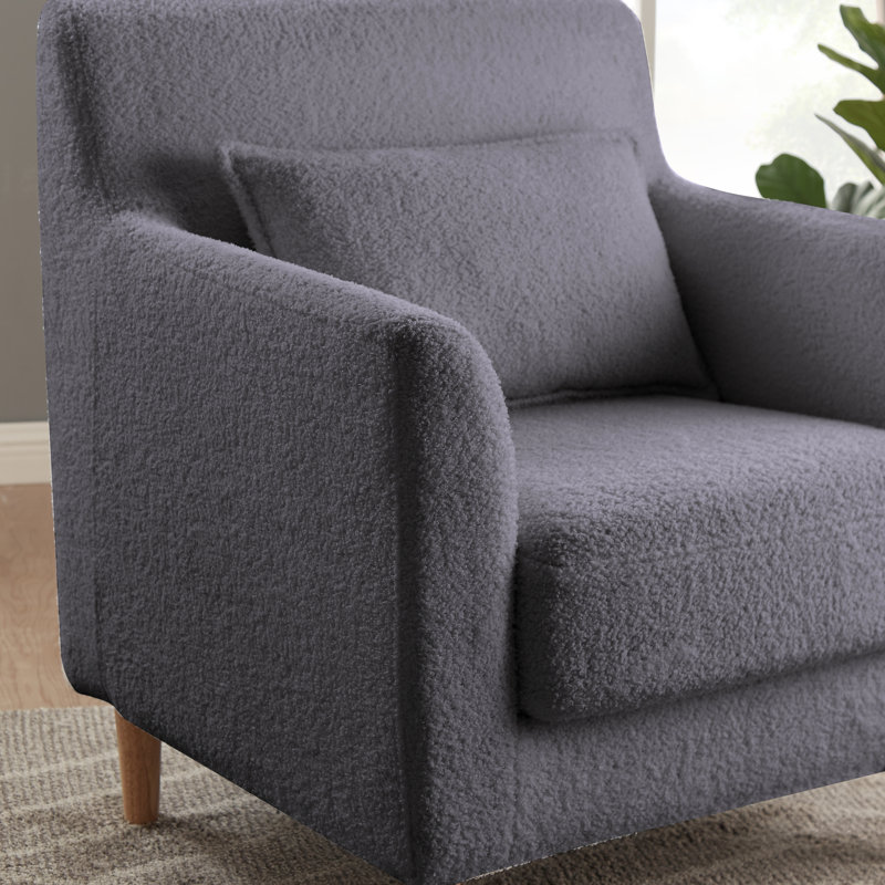 Fauteuil de 31,88 po Erminia, Gris laine