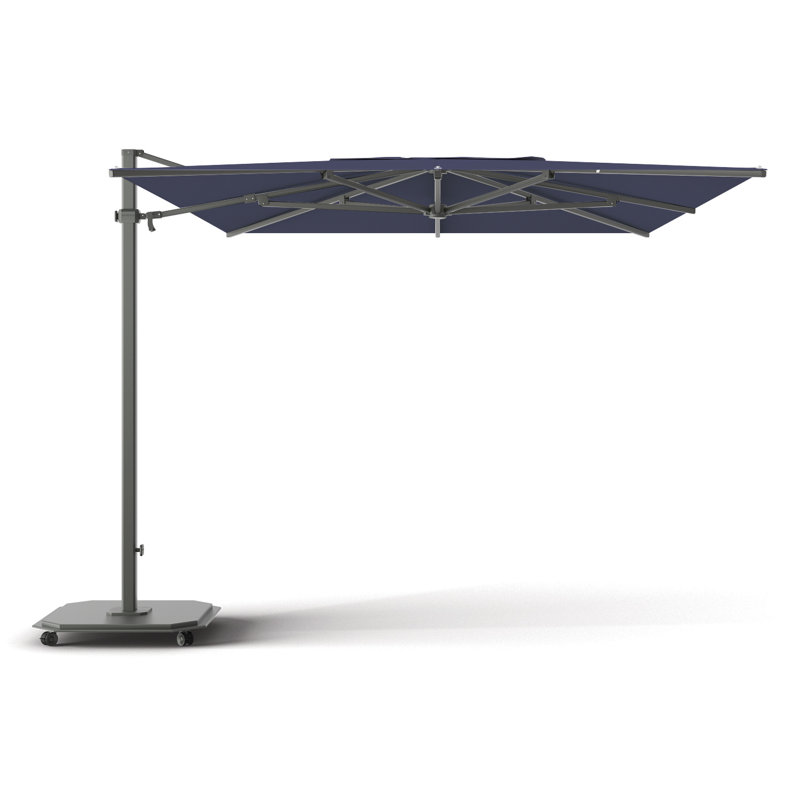 252'' W Sunbrella® Cantilever Umbrella, Charcoal, Canvas Navy Sunbrella® Canvas, Charcoal