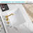 KARAMAG 20" Undermount Bathroom Sink Rectangular Bathroom Sink With Overflow White 