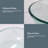 14" L x 14" W Glass Bathroom Vessel Sink Silver Tempered Glass Above Counter Sink with Pop up Drain