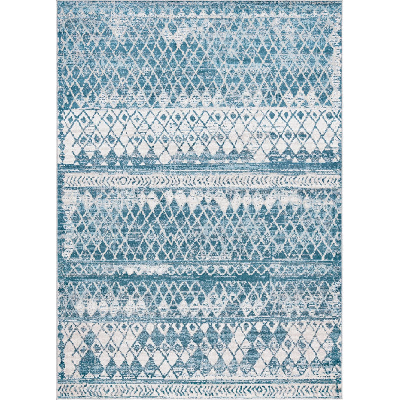 Geometric Indoor Rug, Rectangle 7'1" x 10'