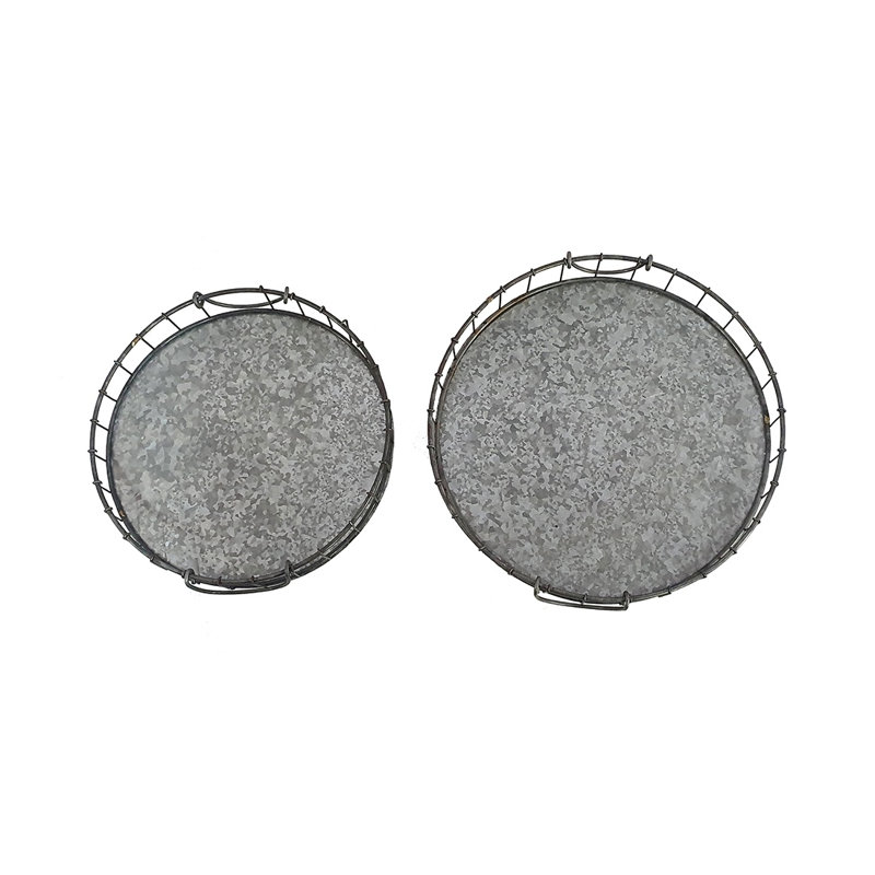 Hicksley Metal Tray - Set of 2