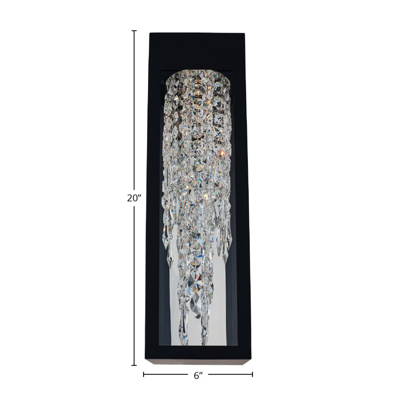Applique murale d'extérieur Tenleg, H 20 po x l 6 po x P 8 po