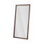 Miroir pleine grandeur mural, 70 po x 31 po, cadre en faux bois au fini brun