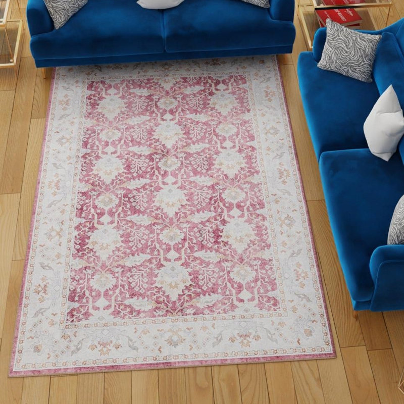 Bungalow Rose Dinah Timeless Rug, Rectangle 8 pi 4 po x 12 pi