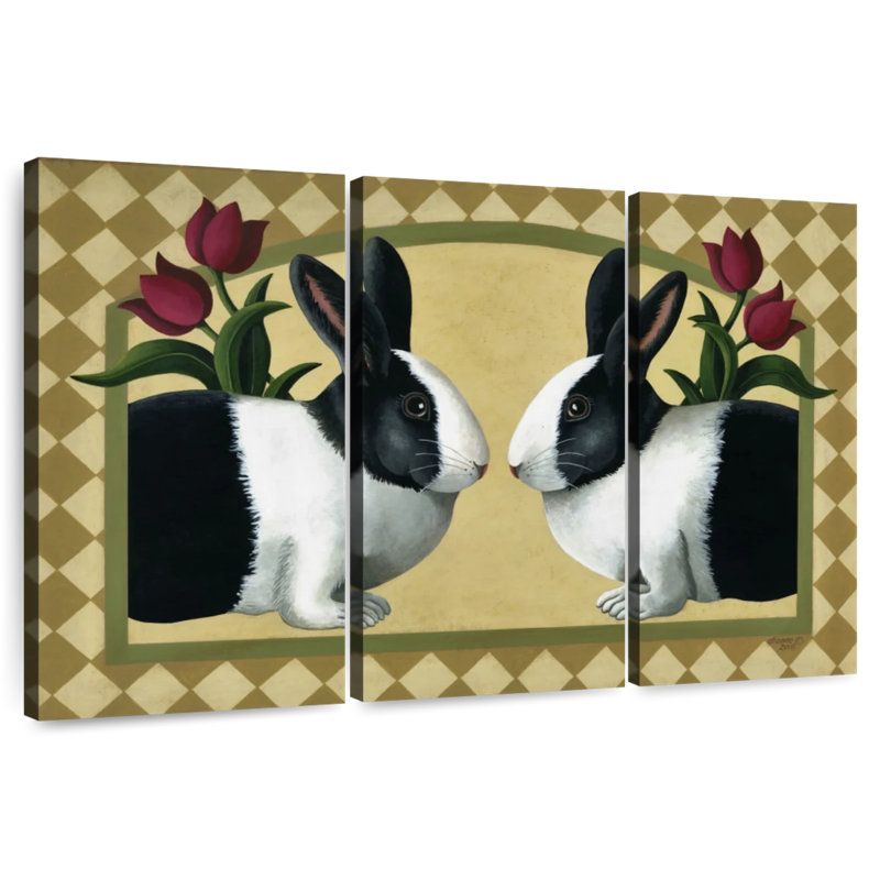 Brampt Rabbit Bunnies, 20" H x 33" W