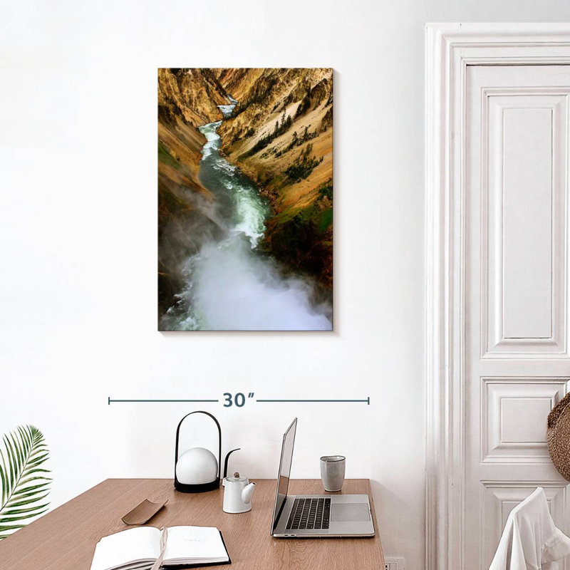 Alvord Fierce Yellowstone River, H 30 po x l 20 po