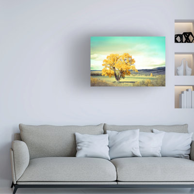Art mural sur toile tendue - "Premier à tourner" par Annie Bailey pour décoration de salon, de chambre à coucher ou de bureau - 22 x 32