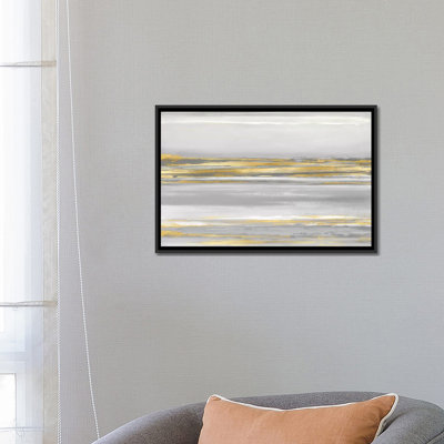 «Subtle Reflections With Gray» par Allie Corbin - Impression sur toile tendue sur châssis