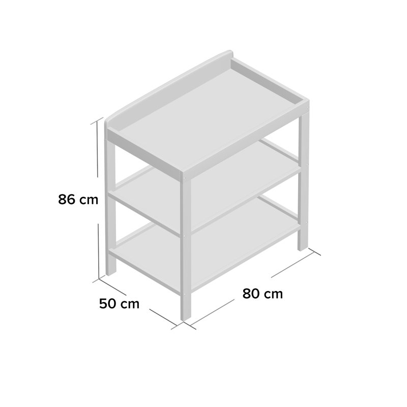 Open Changing Unit, Warm Grey
