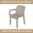 Outdoor Stackable Dining Chair With Armrest, All-weather Plastic Patio Chair, Pool Side Chair, Modern Slatted Design For Balcony, Garden, Backyard, Indoor & Outdoor Use (beige)-785081815