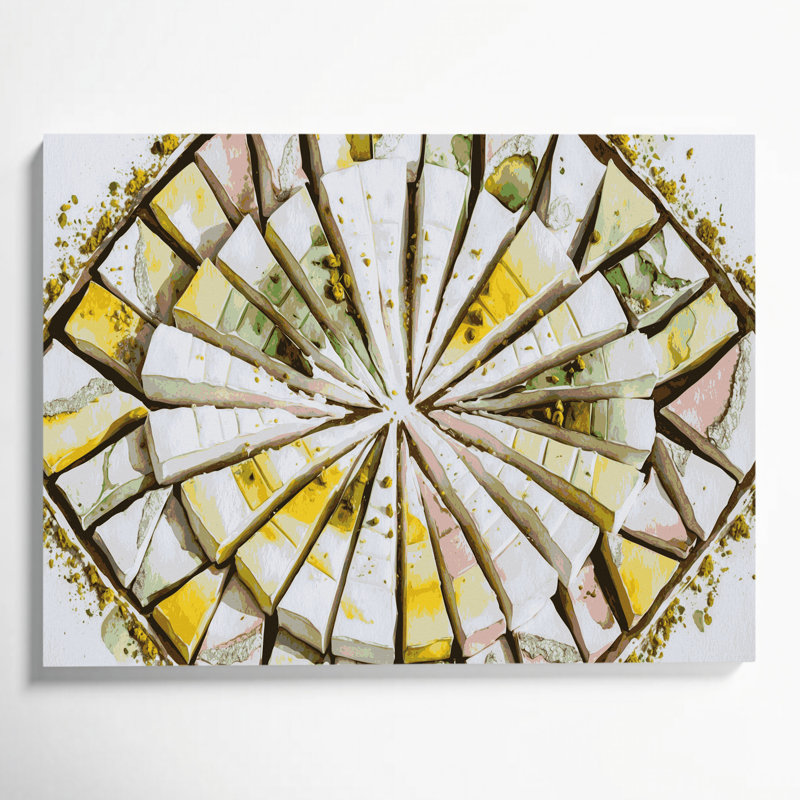 Art mural sur toile Desserts Barfi Gray, H 11 po x l 14 po