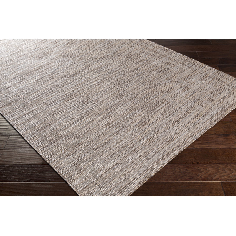 Tapis intérieur / extérieur beige Caysee, Rectangle 2 pi 7 po x 4 pi
