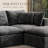 Kreyton 137" Cloud Compression Sectional Sofa, No-Assembly Sectional Couch, Grey Chenille-1041734098