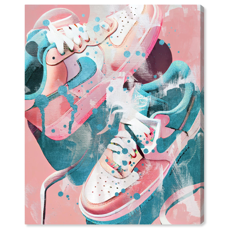 Été espadrilles sur toile par Wynwood Studio, impression, H 20 po x l 16 po x P 0,8 po