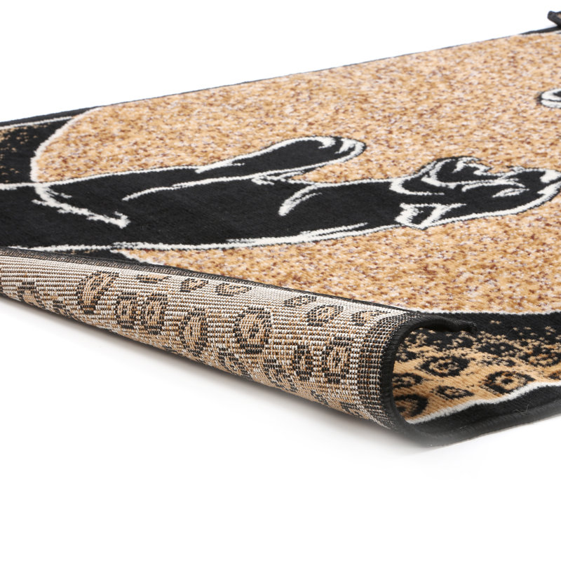 Tapis brun Kaly Panther, Rectangle 5 pi 3 po x 7 pi 5 po