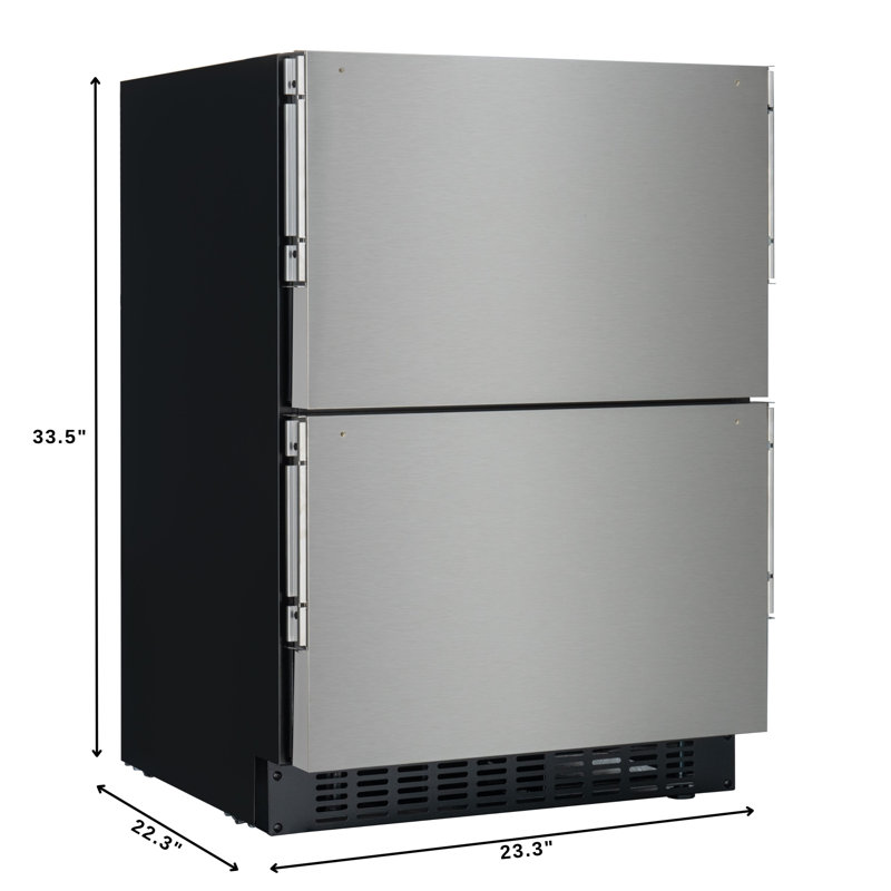 23 in. Panel Ready Drawer Refrigerator, Navy
