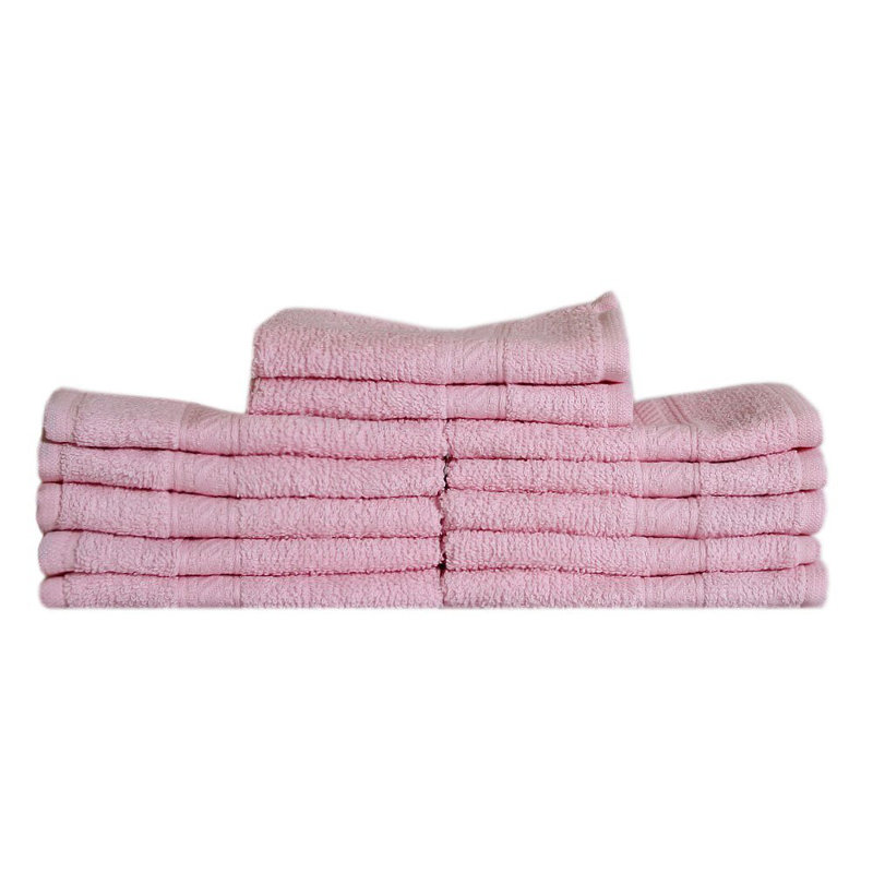 Cotton Face Towels, Pink
