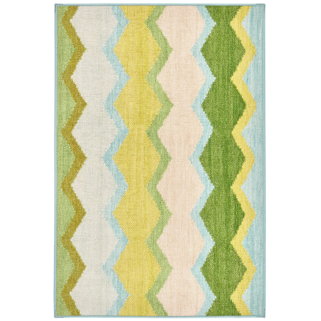 Safety Net Kit Kemp x Annie Selke Safety Net Green Machine Washable Rug Dash and Albert Rugs Rug 