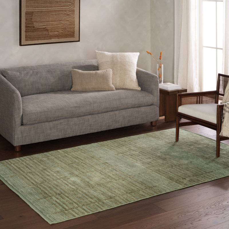 Tapis vert géométrique tissé à la main Jaipur Living Megara ITD04 (10 pi x 14 pi), Vert, Rectangle 10 pi x 14 pi