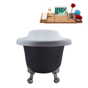 1549.4mm x 701mm Freestanding Soaking Acrylic Bathtub