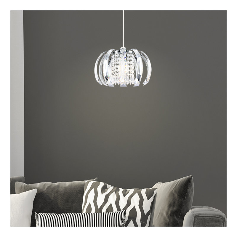 18cm H Plastic Novelty Pendant Shade ( Clip On ) in Clear