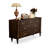 Dark Walnut Solid Wood Accent Cabinet