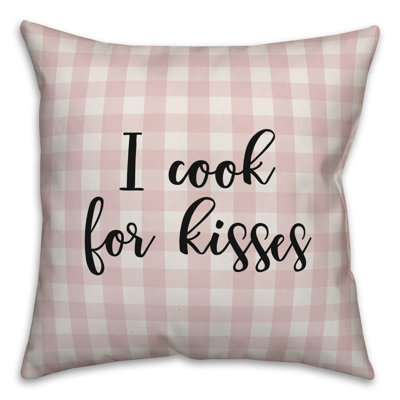  Coussin décoratif I Cook for Kisses