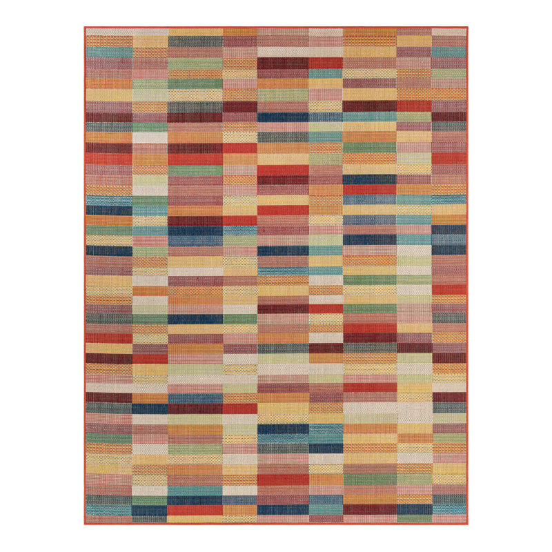 Striped Indoor / Outdoor Rug, Rectangle 7'10" x 10'
