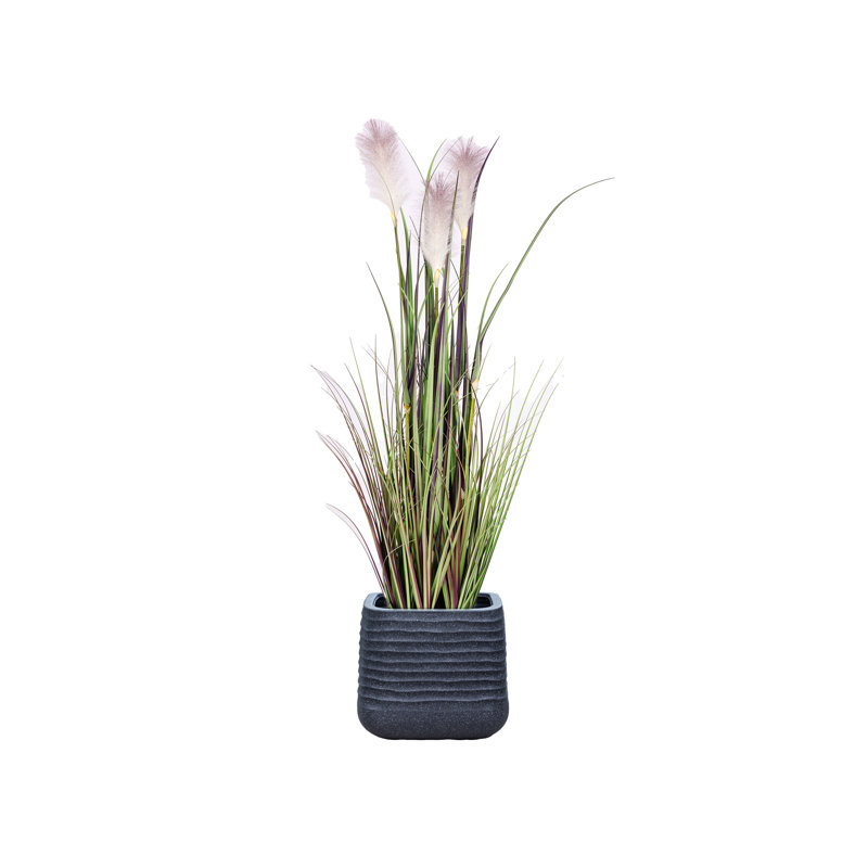 54,57 po Faux roseau en pot, Bleu