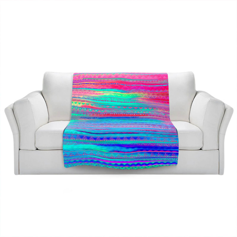 Hand Woven Throw Blanket, 68" x 80"