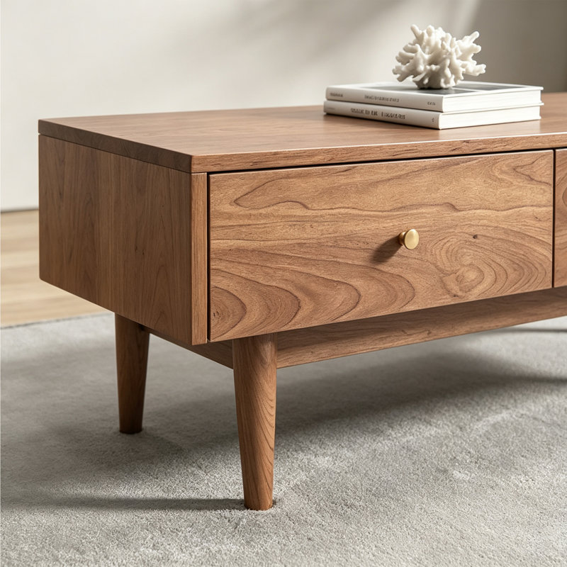 Nordic style wood coffee table