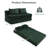 80" Folding Sofa Bed Full Size, 3-in-1 Convertible Sleeper Sofa Compression-1252760402