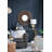 Round Carter Wooden Mirror