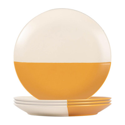 Nicola Spring - Dipped Flecked Stoneware Plates - 20.5cm