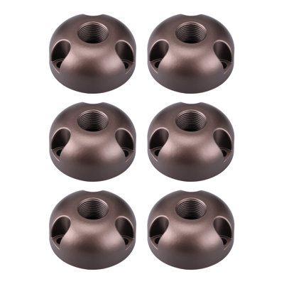 Low Voltage Landscape Light Mounting Plate, 1/2" Npt Standard Thread, Surface Flush Mount, Bronze