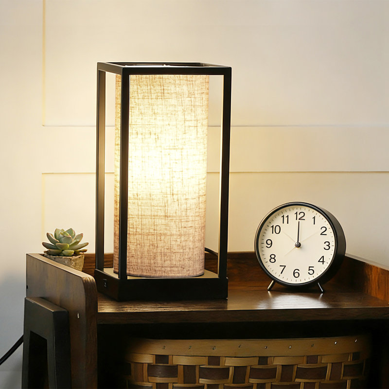 Lampe de table 11,4 "avec USB Montego, Beige