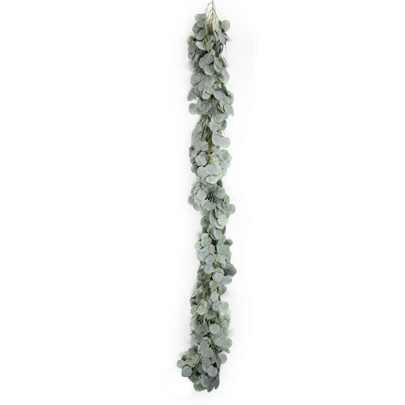 Guirlande 6 "en argent givré Eucalyptus