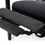 Fauteuil club inclinable manuel en bois de 24,75 po de largeur, conception compacte-391025835