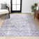 Didim Boho Medallion Machine-Washable Gray/Purple Rug