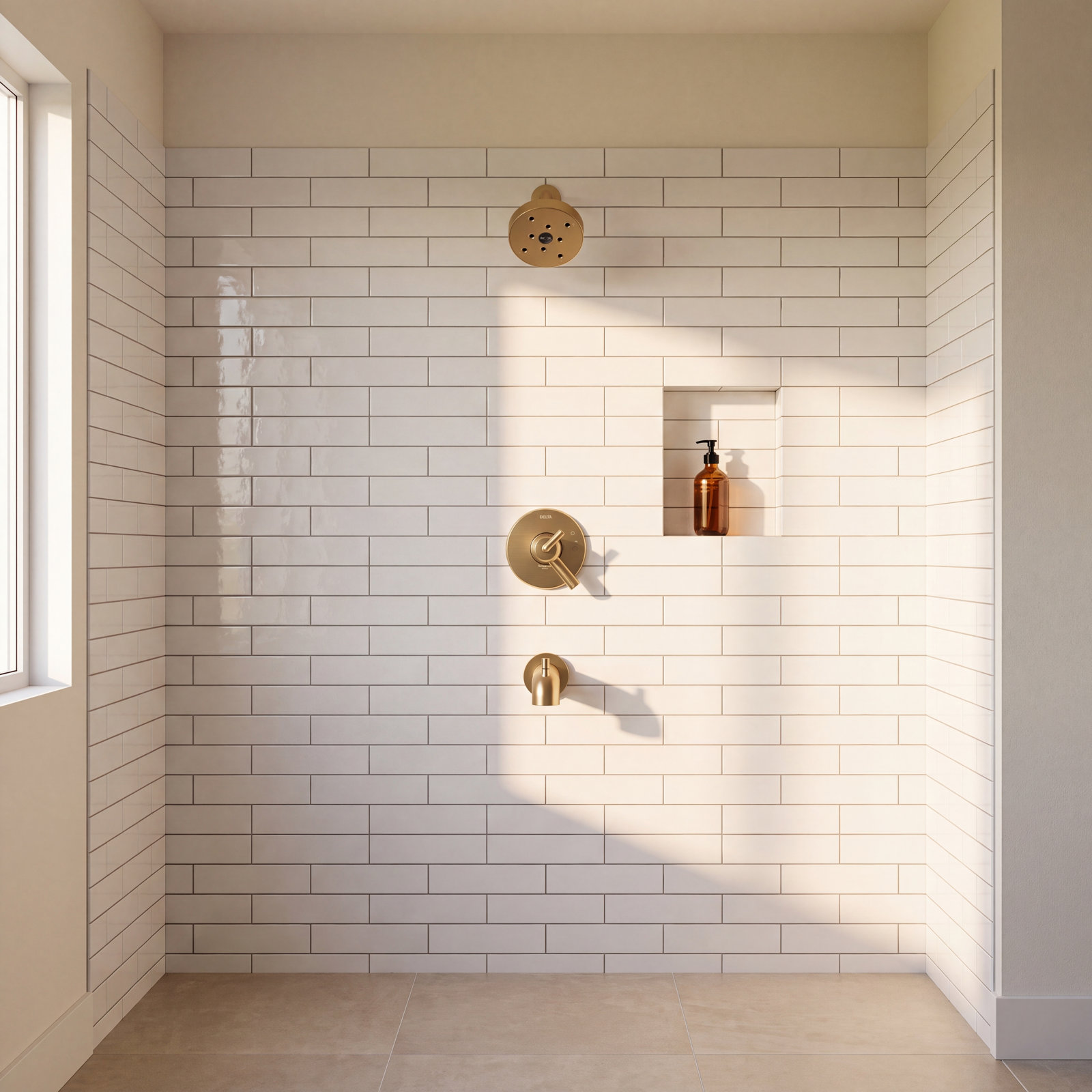 Trinsic 17 Series Dual-Function Tub Shower Set, Gold