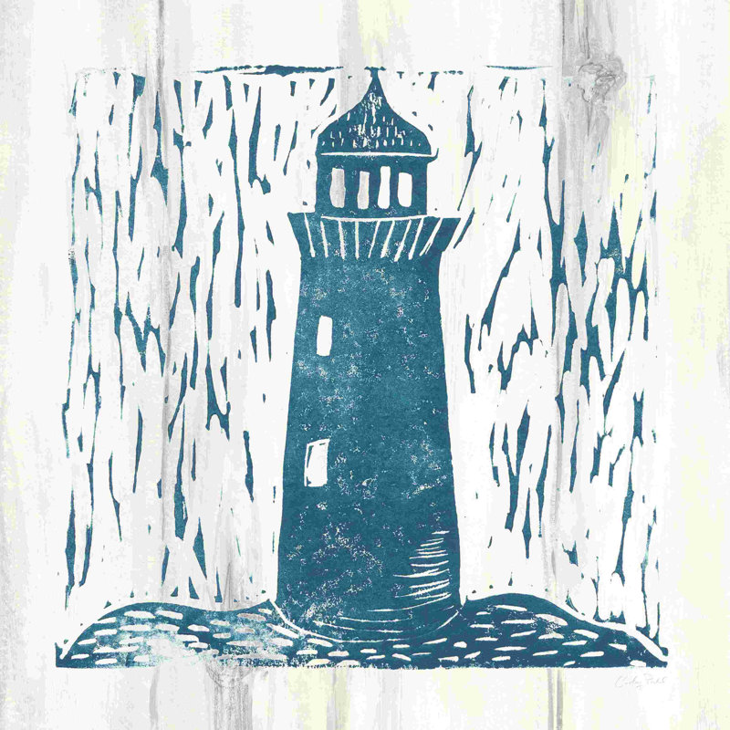 Collage nautique I sur bois blanc, H 30 po x l 30 po x P 1,25 po, Papier avec cadre érable, Oui