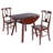 Darrens Table 3-pc Drop Leaf Dining Table With 2 Renaissance Chairs, Walnut-350527907