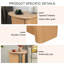Table d'appoint de table fuselée (bois naturel)