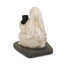  Base de parasol Rabbit, support de patio décoratif robuste, blanc