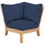 St. Lucia Teak Outdoor Sectional Corner Chair-1102681368